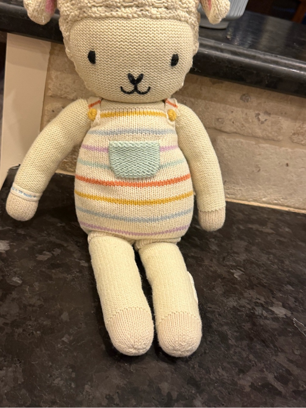 Cuddle + Kind Avery the Lamb 20” Large Knit Plush Doll Handmade in Peru EUC - Picture 8 of 8